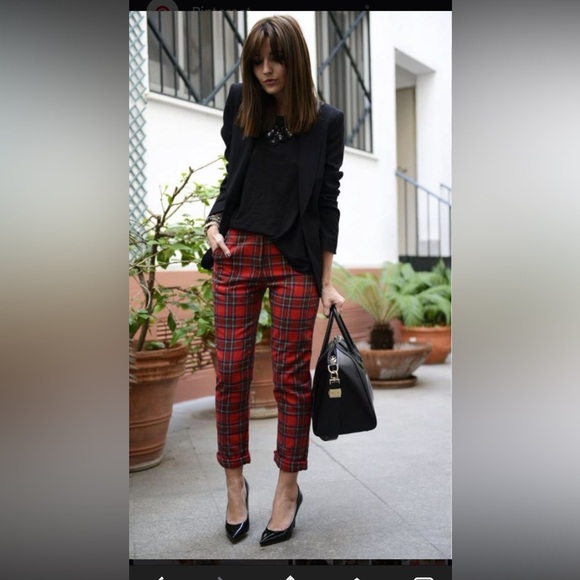 NWT Slim-station  Plaid Leggings 
Classic Grunge Punk Preppy Sporty - Picture 10 of 12